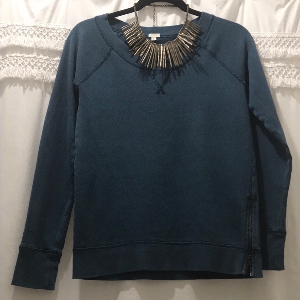 J. Crew clay blue sweater size S